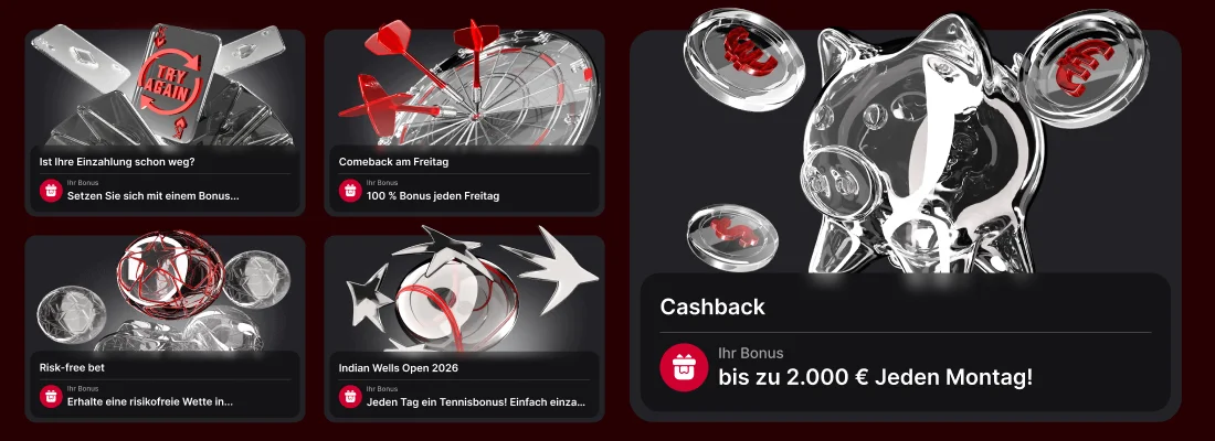 Boni für Sport und Wetten im VulkanSpiele Casino